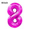 Novo Balão Digital Grande de 40 polegadas Versão Americana 0-9 Imitação de Alumínio Americano Balão para Arranjo de Festa de Aniversário Festa de Balões