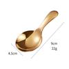 Cuchara de acero inoxidable 304 mini mango corto cuchara pequeña cuchara para helado cuchara para postre de helado pala para té té pala para condimentos