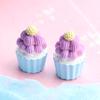 Nuevo llavero con pegatina para refrigerador de cupcakes de resina con comida grande, accesorios de bricolaje, mini adornos de cocina
