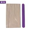 Lima de Uñas Desechable de Viruta de Madera Colorida, Lima de Uñas de Doble Cara, Papel de Lija, Chapa de Madera, Tira Frotadora para Manicura, Tira de Pulido de Madera