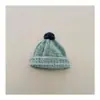 Gorro de Invierno para Niños Estilo Nuevo de Lana Elegante con Pompón Engrosado Cálido Borde Enrollado Tejido Gorro de Punto a Prueba de Viento para Niños y Niñas
