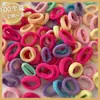 Elásticos de Cabelo Altamente Elásticos e Duráveis do Tamanho de um Polegar, Cordas de Cabelo Confortáveis e Sem Marcas para Crianças, Elásticos de Cabelo Coloridos como Doces para Meninas, Borrachinhas Doces e Fofas