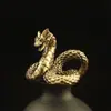 Venta Caliente Transfronteriza Latón Macizo Diseño Original Adornos de Serpiente Serpiente del Zodiaco Serpiente Negra Decoración de Escritorio Adornos de Cobre