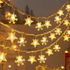 Gipsofila LED Estrela Estrela de Cinco Pontas Cordão de Luz Lanterna a Pilha Casamento Quarto Layout Externo Feriado Decoração de Natal