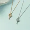 Colar Estrela Mágica Varinha de Fada Influenciadora Feminina Desejo Corrente de Clavícula Doce Amor de Luxo Coração de Menina Presente para Namorada ou Melhor Amiga