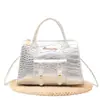 Bolsa Cruzada de Moda de Lujo Ligero con Patrón de Piedra Dorada de Textura de Alta Gama para Mujer, Billetera Portátil para Monedas, Bolsa al por Mayor