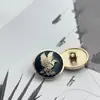 Botones Metálicos de Águila de Moda Botones Únicos de Hoja Dorada Botones para Trajes, Abrigos y Cortavientos de Hombre y Mujer