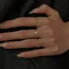 Anillo Sencillo de Estilo Minimalista Fresco y Único, Anillo Versátil, Moda de Nicho, Sensación de Alta Gama, Joyería de Anillos Apilables