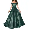 Vestido de Comércio Exterior da Amazon 2026 Novo Estilo Tomara-que-caia Vestido de Baile Vestido de Noite Linha A Feminino Longo Lantejoula Vestido Formal