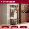 Banqueta para cambiarse los zapatos de madera maciza con perchero integrado, zapatero, estante para zapatos para entrada de casa, banco para sentarse en el hogar, perchero para la entrada, banco para zapatos