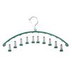 Estante para Ropa Interior y Calcetines de Bebé, Estante de Calcetines para el Hogar, Estante Curvo para Calcetines con 10 Pinzas para Secar Calcetines, Perchero con Pinzas para Secar