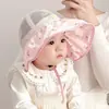 Sombrero de Sol para Bebé Primavera y Verano Gorra Infantil Verano Sombrero de Protección Solar de Malla de Ala Ancha con Flores para Hombre y Mujer