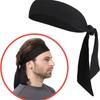 Acessórios de Cabelo Esportivos Casuais Absorventes de Suor para Ciclismo ao Ar Livre e Fitness, Faixas de Cabeça Geométricas para Corrida, Lenços de Cabeça Longos Tipo Tira
