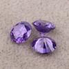 Directo de fábrica 3A redondo color circón piedra desnuda diamante artificial sintético púrpura azul óxido de circonio taladro CZ Súper Duro anti arañazos