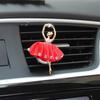 Clip de perfume para salida de aire de coche de bailarina, aromaterapia para coche, decoración de aire acondicionado, suministros para coche, decoración interior de coche, color sólido