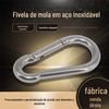 Forneça várias especificações fivela de mola 304 fivela de mola de aço inoxidável mosquetão fivela de segurança fivela de corrente Fivela