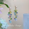 Brincos Turquesa Resistentes com Design de "Pena", Presilhas de Mosquito, Brincos Estilo Étnico Vintage para Mulheres