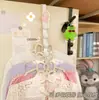 Colgador para Puerta, Tipo Vertical sin Taladro, Colgador de Ropa para Mesita de Noche de Dormitorio, Estante Multifuncional de Cinco Secciones para Almacenamiento de Bolsos