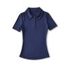 2025 Nuevo Estilo de Verano Americano Sexy Camiseta de Manga Media con Cuello Polo para Mujer Estilo Europeo y Americano Color Puro Slim Top Básico