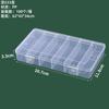 Caja Rectangular de Plástico PP Transparente para Papelería, Accesorios, Piezas, Caja de Embalaje, Caja de Almacenamiento para Tarjetas, Juguetes, con Tapa, Venta al por Mayor