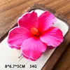 En Stock Imitación Acetato Modelo Nuevo Aproximadamente 10 cm Flor de Hibisco Artificial Pinza para el Cabello para Viajes a la Costa y Vacaciones Pinza Creativa de Flor para el Pelo DIY
