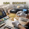 Base de Desenho de Linha em Esmalte Cloisonné Semi-Acabada para DIY, Cloisonné Personalizável Sem Fio, Materiais com Padrão Impresso em 3D