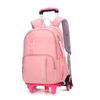 Mochila escolar infantil de geração de peixes naturais, carrinho de escola secundária, mochila de lazer para alunos do ensino fundamental, escada de escalada de seis rodas, impressão de logotipo