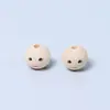 Cara sonriente cuentas de madera de loto color madera natural cuentas sueltas de madera expresión accesorios para joyería DIY cuentas de madera al por mayor transfronterizo Amazon