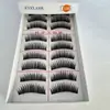 Pestañas Postizas Three Trees Modelo Cabeza Paquete de Diez Pares Gruesas Pestañas para Maquillaje de Escenario Pestañas para Maquillaje Nude Venta al por Mayor desde el Fabricante