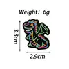 Serie de Dragones de Dibujos Animados Set Combinado de Broches Metálicos Accesorios de Insignias Creativas con Forma de Dinosaurio Accesorios para Ropa Infantil