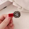 Horquilla de terciopelo vintage para otoño e invierno, con diamantes de imitación de alta calidad, pinza para el flequillo, pinza pequeña, accesorios para el cabello para mujer
