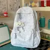 Nova Mochila Estrelada Estilo Ins para Alunas, Bolsa Escolar Fofa de Grande Capacidade para Alunos do Ensino Fundamental II e Médio, Mochila Casual para Viagem