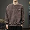 2026 Nuevo Otoño Pesado Tinte Nube Lavado Sudadera con Capucha Hombre Rascally Americano Atractivo Manga Larga Superior Primavera Otoño Chaqueta Casual Moderna