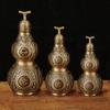 Atacado de fábrica máquina de cabaça de cobre com tampa aberta ornamentos de cabaça de pressão artesanato de cobre atacado