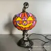 Lâmpada de Mesa Luminosa de Fantasma, Morcego e Abóbora de Halloween Transfronteiriça, Artesanato em Resina, Ornamento Criativo para Decoração de Casa
