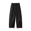 Pantalones de senderismo para exteriores estilo americano, unisex, colección de otoño, pantalones largos casuales de pierna recta, pantalones largos ligeros para exteriores