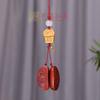 Talla de palisandro con una solicitud para lanzar la Cadena para Teléfono Móvil del Santo Grial Decoración de Mochila de Pareja Colgante Corazón a Corazón