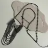Collar Sexy de Chica Caliente con Lentejuelas de Diamantes, Borla de Lazo, Cadena para Suéter de Diseño de Lujo Ligero Europeo y Americano, Nuevo Modelo