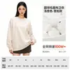 Sudadera de rizo pesado estilo americano para otoño e invierno, color liso, cuello redondo simple, top holgado de manga larga, unisex