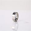 Joyería de Acero Inoxidable Transfronteriza Anillo Liso 8mm Acero Titanio Anillo Suave Se Puede Grabar DIY Anillo de Negocios para Hombre