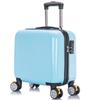 Venta al por mayor de fábrica nueva maleta de ruedas universales maleta trolley de PC niños 18 pulgadas hombres y mujeres equipaje de exterior diseño pequeño