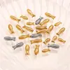 Acero inoxidable chapado en oro bola espaciadora de tubo de pescado de colores bote de dragón pulsera diy pulsera cuerda año tras año accesorios de repuesto accesorios de carpa koi