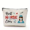 Bolsa de Cosméticos de Tejido Denso Impresa Digitalmente Más Vendida Transfronteriza, Bolsa de Almacenamiento Portátil de Poliéster Impermeable, Regalo para Hermanas