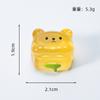 Fluxo luminoso Coração Biscoitos Desenho Animado Animal Pequeno Pastelaria Comida Brincar Decoração Acessórios Atacado Micro Paisagem Resina Pequenos Ornamentos