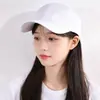Boné Bico de Pato Minimalista Cor Sólida Estilo Coreano, Boné de Baseball Macio Off-White Lavado Liso, Acessório para Fotografia de Passeio de Primavera e Verão