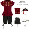 Set de Juego de Rol de Capitán Pirata para Niños Halloween Carnaval Escenario Cosplay Disfraz Suministro Directo de Fábrica Venta al por Mayor