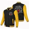 Chaqueta estampada con patrón de estilo japonés para hombre, casual, holgada, logo de coche, estilo coreano, moderna, guapa, chaqueta con cremallera, ropa para hombre transfronteriza