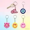 Llavero Colgante Creativo de Cara Sonriente de Goma Suave, Combinable Libremente con Llaveros, Accesorios y Dijes para Bolsos, Venta al por Mayor Transfronteriza