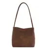 Bolsa Cesta Tote Casual Textura Retrô de Luxo 2026 Nova Outono Inverno Versátil Ombro Único Axila Bolsa de Palha