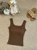Camisola de Alça Larga Roupa Íntima Feminina Verão Nova Feminina Preto e Branco Cinto em I Bojo Top Base Atacado